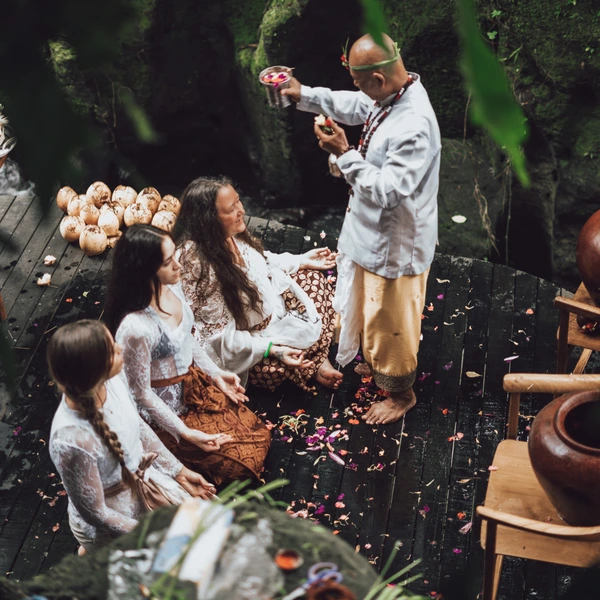 Sacred ceremony in Bali