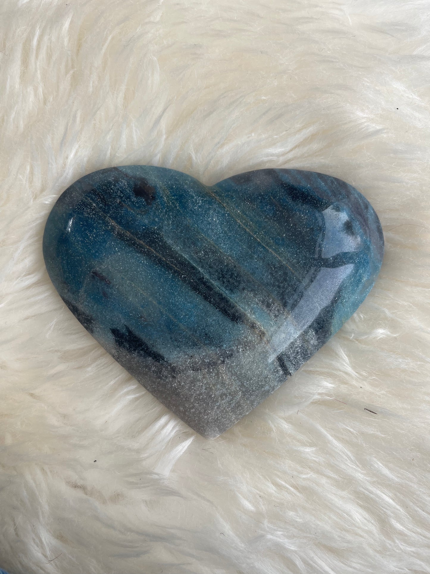 Blue Trolleite Heart - 220