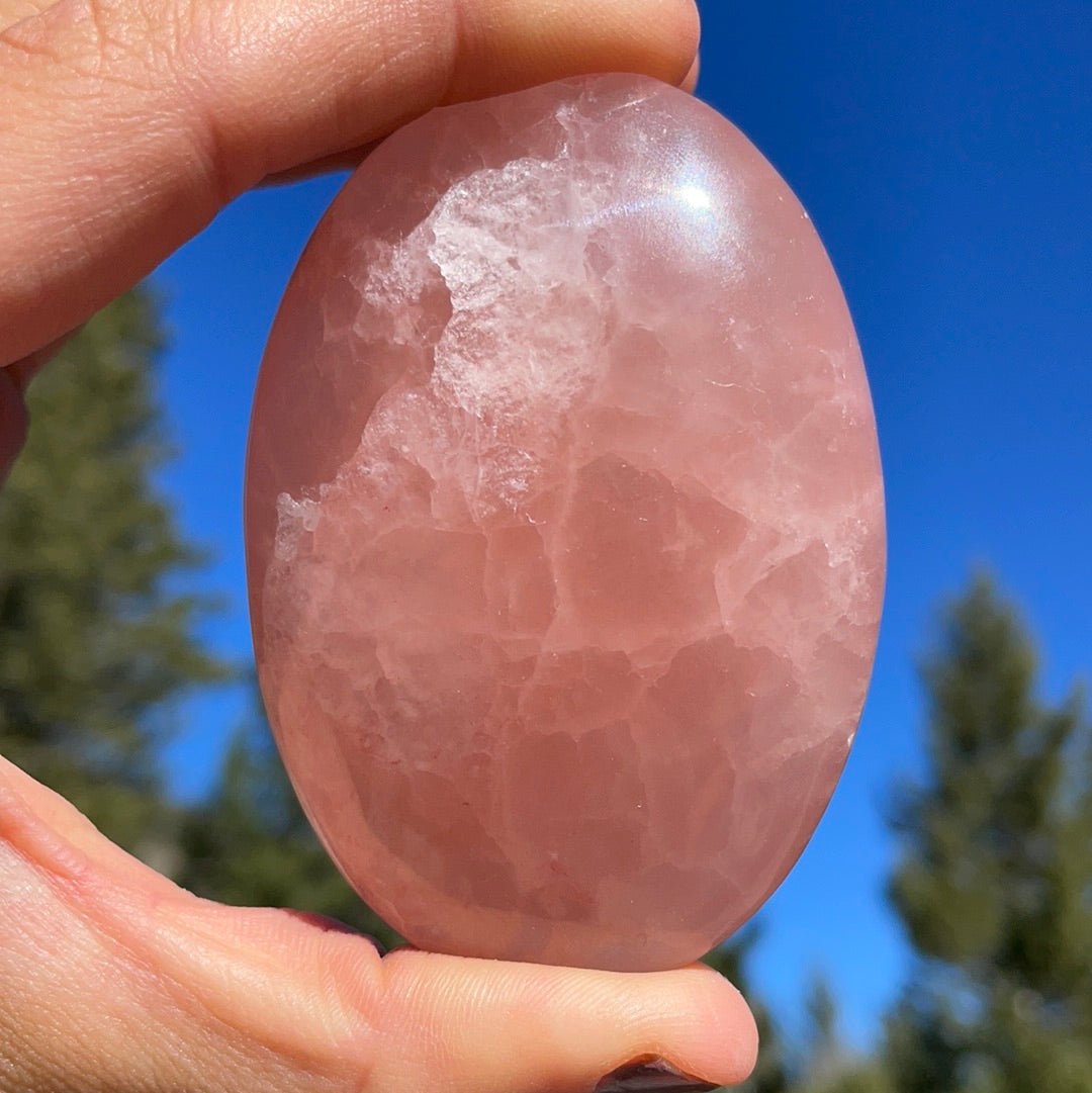 Rose Calcite Palm - 21 - Starseed Collective